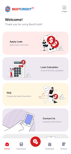 Android application BestCredit screenshort