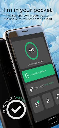 Android application Contractor Match screenshort