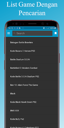 Android application Kode Game PS2 Lengkap screenshort