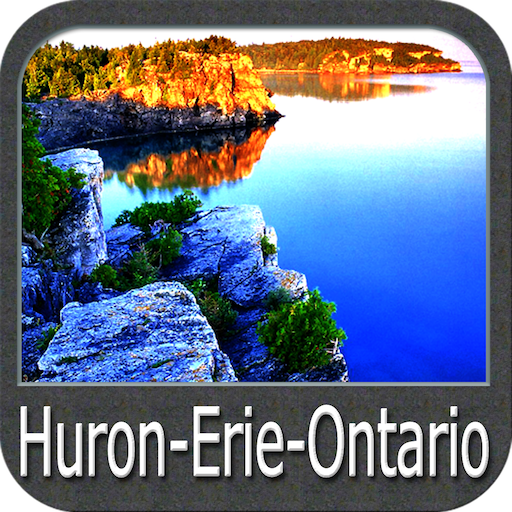 Huron Erie Ontario Lakes Chart 4.4.3.7.6 Icon