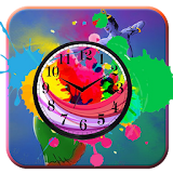 Holi Clock Live Wallpaper icon