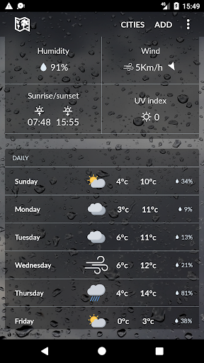 United Kingdom Weather Screen 2