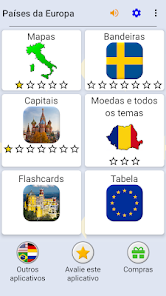 Todos os países da Europa na App Store