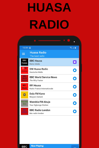 Android application Hausa Radio Stations screenshort