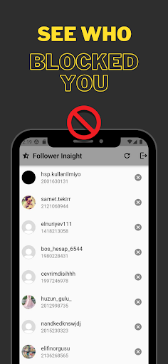 Android application Followers & Unfollowers Pro screenshort