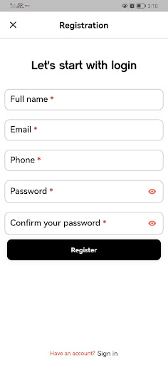 Android application Mapenzi Xpress Deliveries screenshort