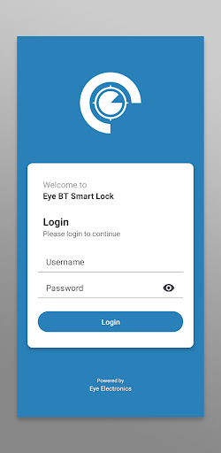 Android application Eye BT Smart Lock screenshort