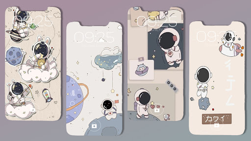 Cartoon Astronaut Wallpaper Screen 3