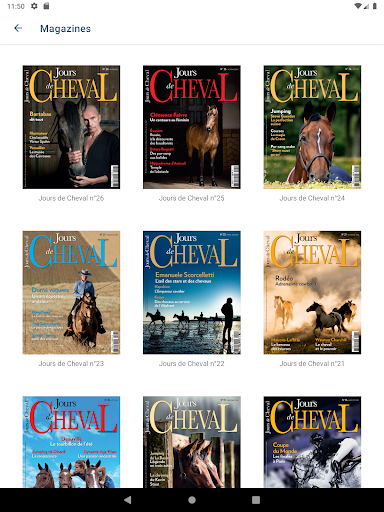 Android application Jours de Cheval screenshort