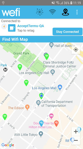Android application Find Wifi Beta screenshort