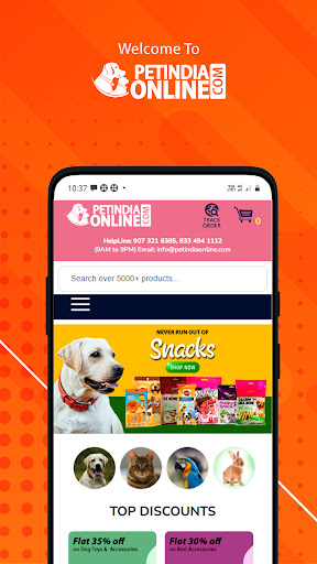 Android application Petindiaonline screenshort