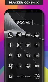 Blacker : Icon Pack Screenshot