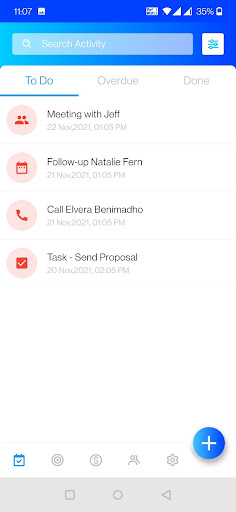 Android application Sales Simplify screenshort
