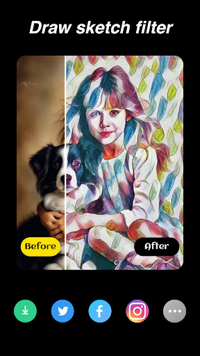 MySketcher - Photo Oil Filter Screenshot 3 - AppWisp.com