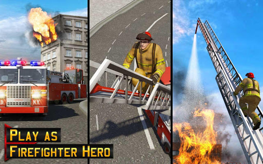 Fire Engine Truck Driving Sim  screenshots 14
