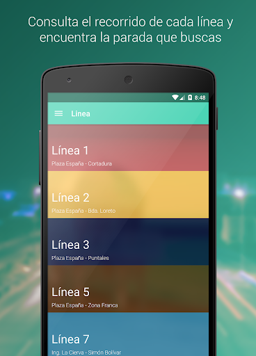 Android application BusCadiz - Autobuses urbanos screenshort