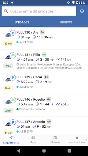 Android application Mappit Telematics screenshort