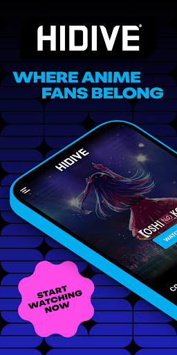 Android application HIDIVE Where Anime Fans Belong screenshort