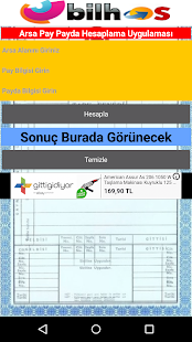 Arsa Pay/Payda Hesaplama Screenshot