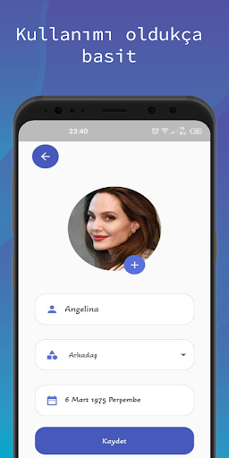 Birthday Reminder Screen 2