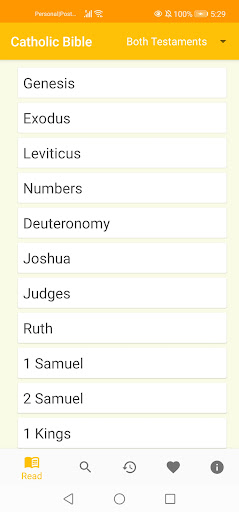 Android application Sacred Catholic Bible screenshort