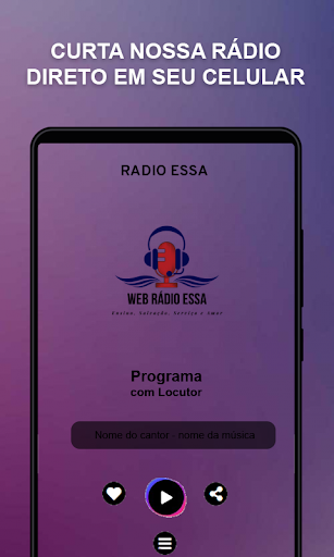 Android application Rádio ESSA screenshort