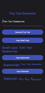 Tiny Text Generator Copy Paste