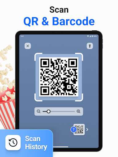 Screenshot of QR Code & Barcode Scanner Plus