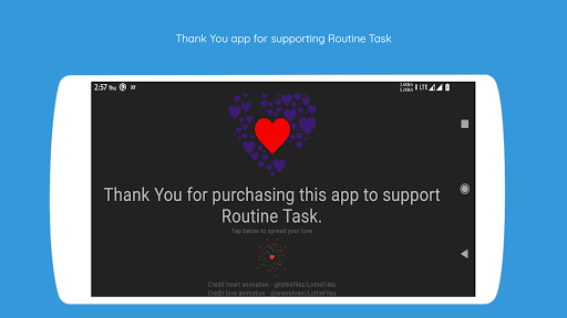 Thank you Routine Task ❤ Screen 2