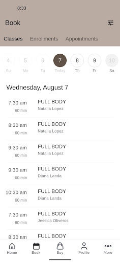 GLAMBOD PILATES Screen 2