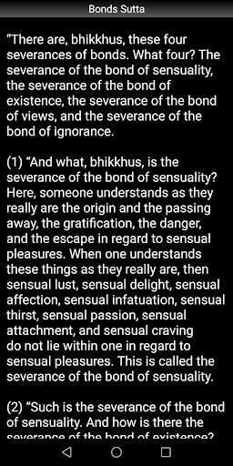 Bonds Sutta - Buddhism Screen 3