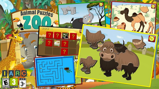 Kids Zoo Animal Jigsaw Puzzles