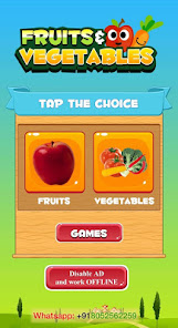 Captura de Pantalla 1 Learn Fruits and Vegetables android