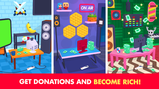 Idle Streamer - Tuber game - Simulation - games
