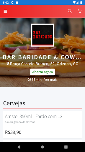 Android application Bar Baridade screenshort