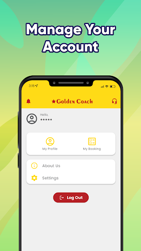 Android application Golden Coach Express screenshort