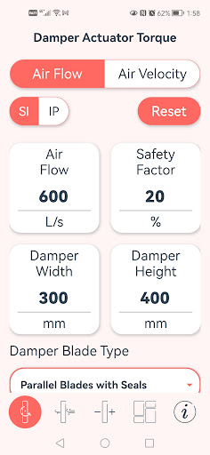 Dampers Screen 2