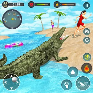 Animal Crocodile Attack Sim