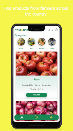 Android application YourKrishi screenshort