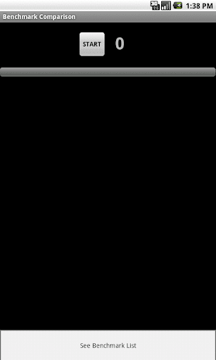 Android application Benchmark Comparison Test screenshort
