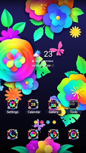 Android application Rainbow Paper - Wallpaper screenshort