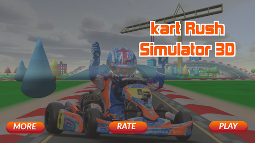 Android application Go-kart rush simulator 3d screenshort
