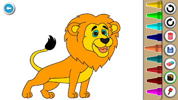 Kids Coloring Book : Cute Animals Coloring Pages