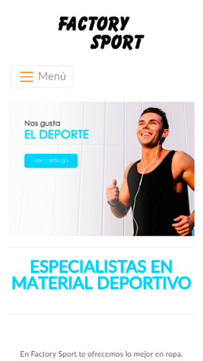 Android application Factory Sport screenshort