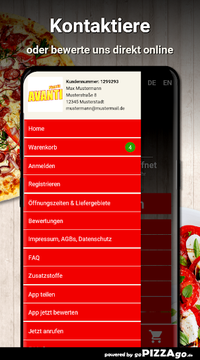 Pizzeria Avanti Plauen Screen 3