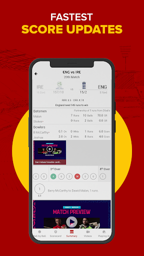 Android application Jazz Cricket - Live Scores screenshort