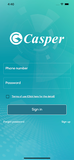 Android application eCasper screenshort