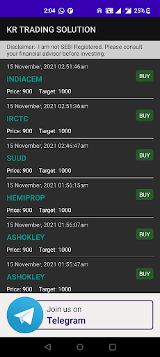 KR Trading Solutions Screen 2