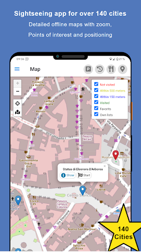 Android application Sightseeing Oristano screenshort