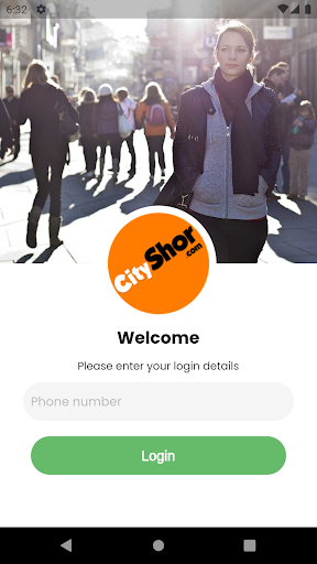 Android application CityShor screenshort